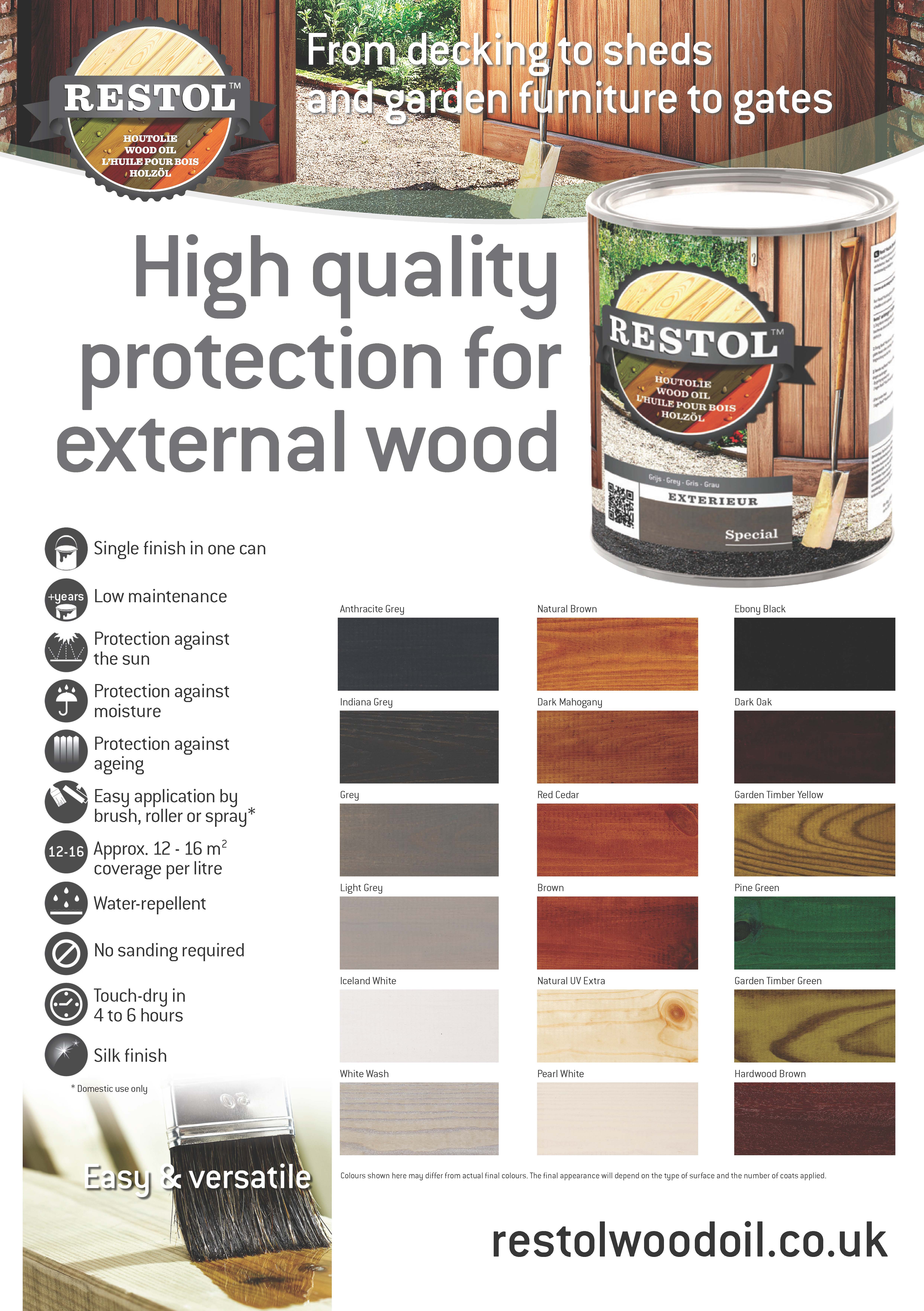 Restol wood oil colours